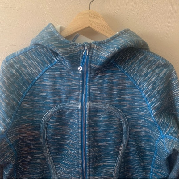 Lululemon Scuba Hoodie Stretch Wee Are From Space Blue Size 10 W4A62S - Picture 6 of 16